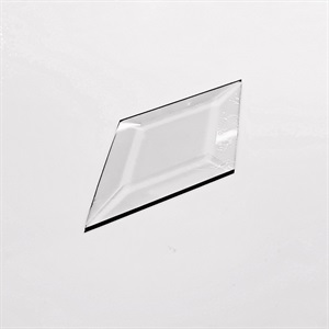 Diamantform Glas med frostad yta 5,08 x 10,16 cm